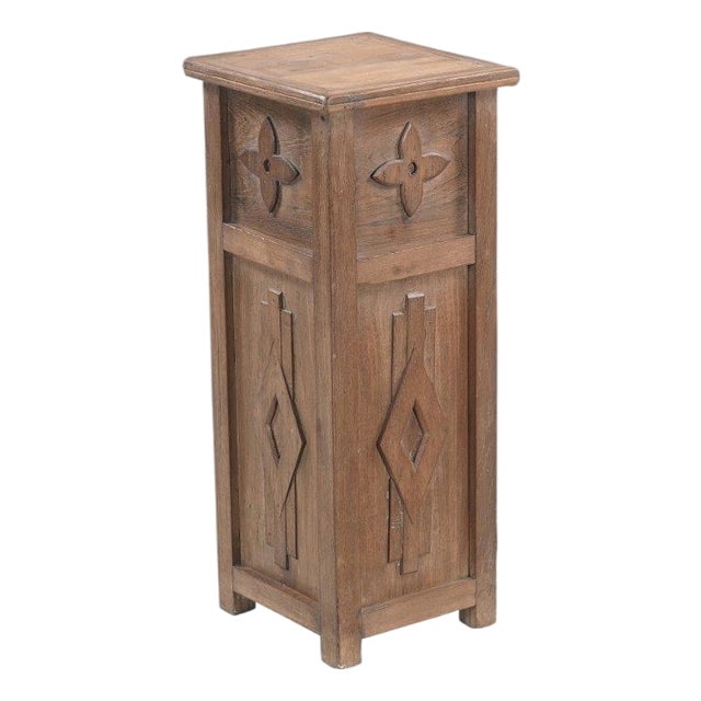 Vintage Indian Teakwood Display Stand/Side Table, Mid-Century For Sale