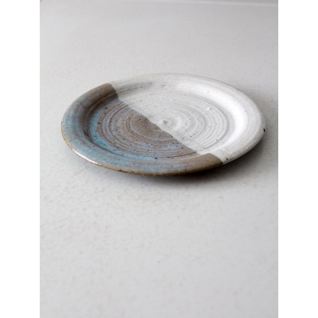 Ceramic Vintage Studio Pottery Plate For Sale - Image 7 of 9