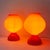 This pair of mushroom Space Age table lamps was designed and produced in Italy in Massimo Vignelli style during the...