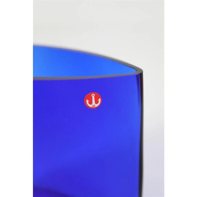 Vintage Danish Modern Glass Vases by Anker Iversen, Set of 2 For Sale - Image 7 of 10