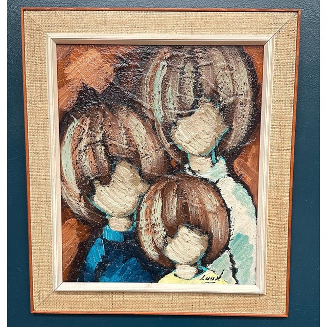 Erik Lund, Trio, 1950s, Oil on Canvas, Framed For Sale - Image 9 of 18