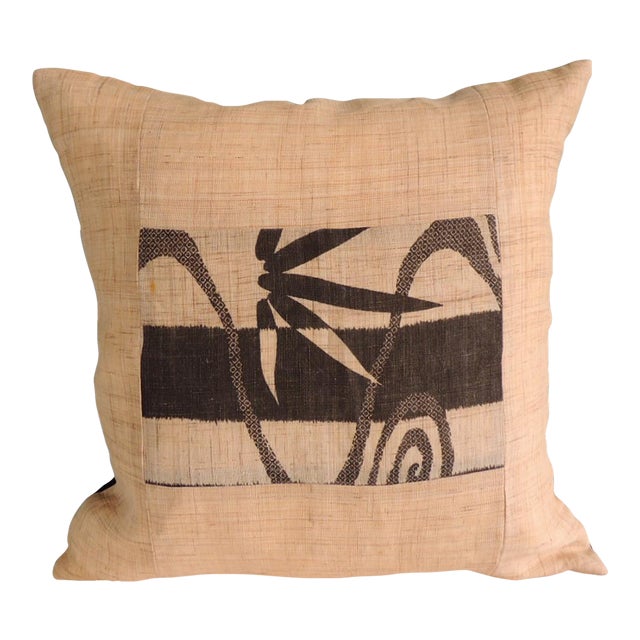 Raw Silk Square Decorative Asian Pillow For Sale