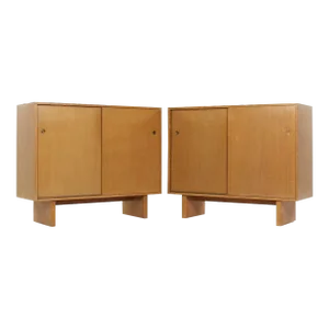 T. H. Robsjohn-Gibbings for Widdicomb Sliding Door Cabinets - Pair