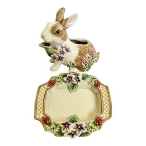 Fitz & Floyd Essentials "Botanical Bunny" Creamer Set