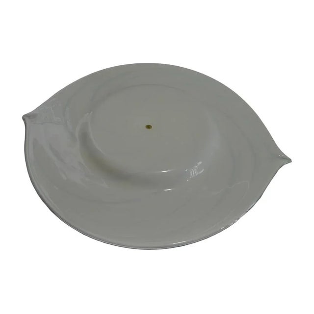 Large Colored Filigree Glass Dish, 1970s For Sale - Image 3 of 5