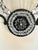 Art Deco Pair Classical Sconces With Lyre Shape, Circa 1920, Black Iron With Crystal, Restored. For Sale - Image 3 of 7
