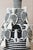 Yoruba Royal Crown in Black and White For Sale - Image 6 of 8