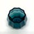 Teal Boho Chic Deep Teal Cut Glass Vessel Curation - Group of 3 For Sale - Image 8 of 8