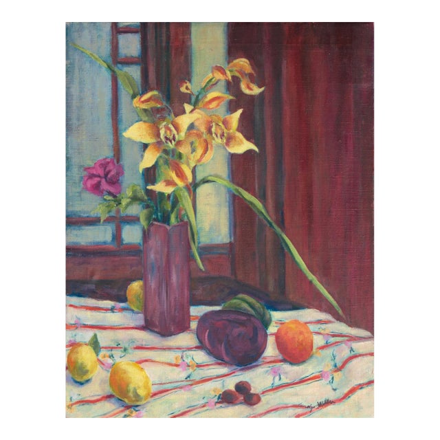 'Still Life of Orchids' by Carolyn Miller, Art Students League, Denver, Colorado For Sale