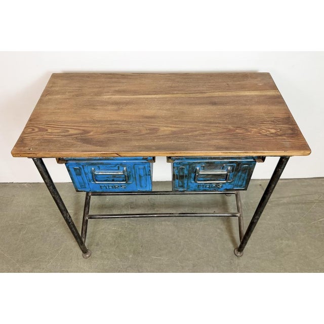 Vintage Industrial Worktable, 1960s For Sale - Image 4 of 18