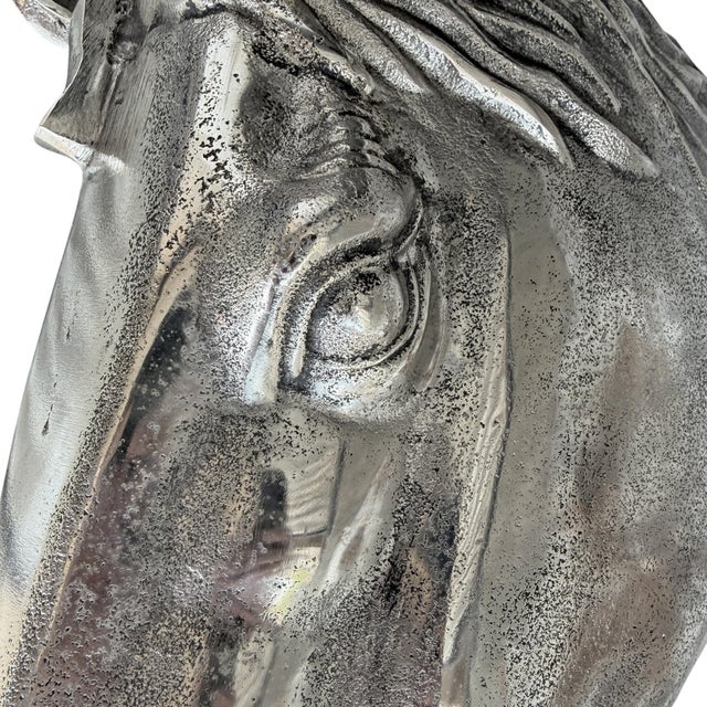 Cast Metal Thoroughbred Horse Head For Sale - Image 12 of 16