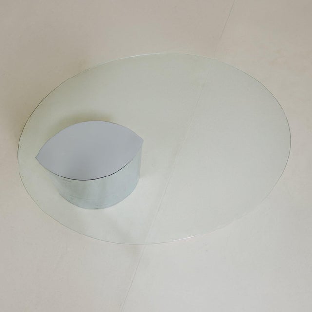 ‘Lunario’ Chrome Dining Table or Desk by Cini Boeri for Knoll, 1970s For Sale - Image 9 of 12