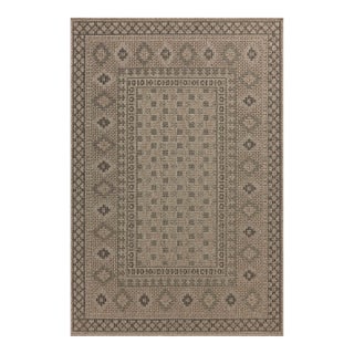 Chris Loves Julia x Loloi Providence Dove / Charcoal 5'-0" x 7'-7" Area Rug For Sale