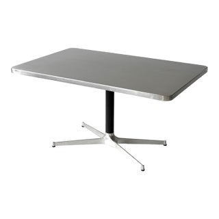 1990s Stainless Steel Industrial Dining Table/Desk For Sale
