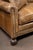 Mid 20th Century Distressed Leather Nailhead Sofa in Tan With Turned Bun Feet For Sale - Image 9 of 12
