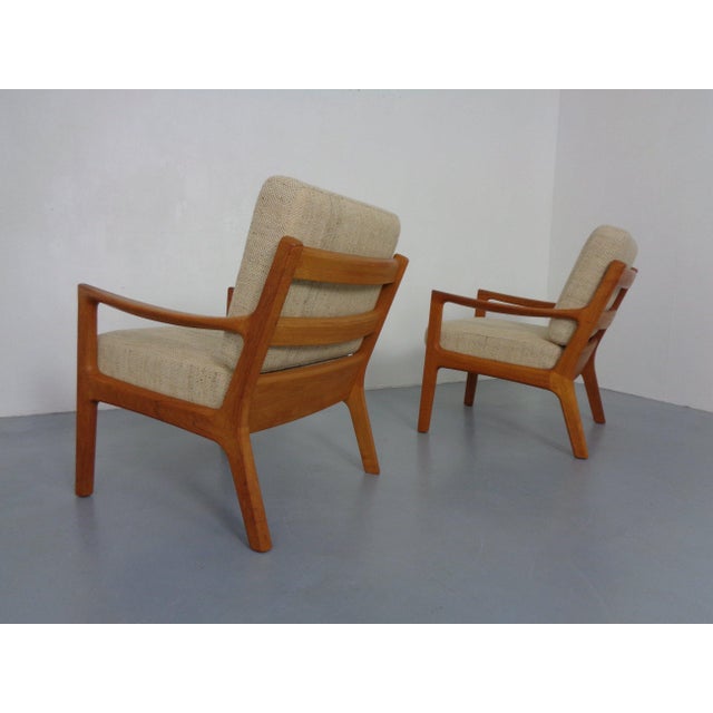 Teak Senator Lounge Chair by Ole Wanscher for Poul Jeppesen, Denmark, 1960s For Sale - Image 11 of 15