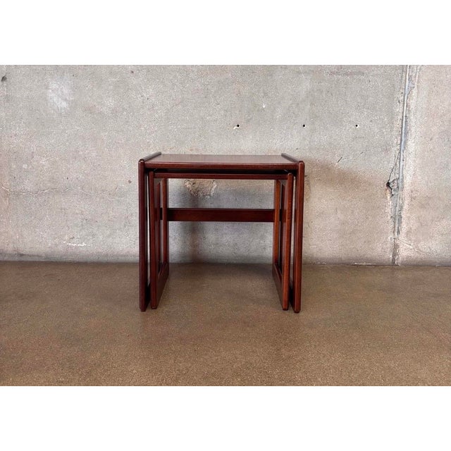 Vintage G -Plan Nesting Tables For Sale In Los Angeles - Image 6 of 7