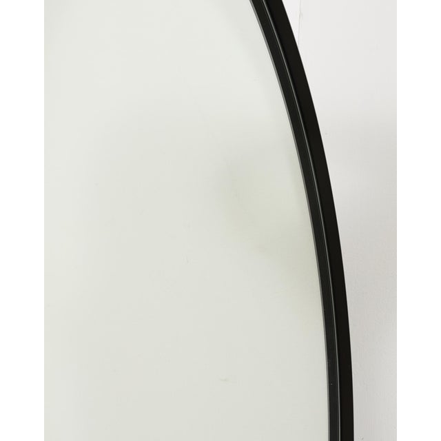 Restoration Hardware Round Bristol Mirror Blackened 42 In. For Sale - Image 10 of 13