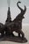 Bronze Elephant Base Glass Top Dining Room Table For Sale - Image 9 of 12