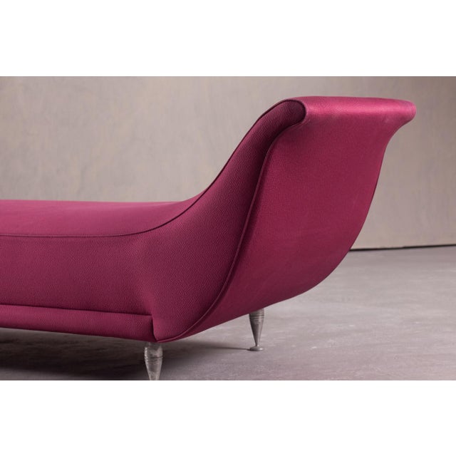 Pink Vintage Chaise Lounge by Massimo Iosa Ghini for Moroso, Italy, 1980s For Sale - Image 8 of 12