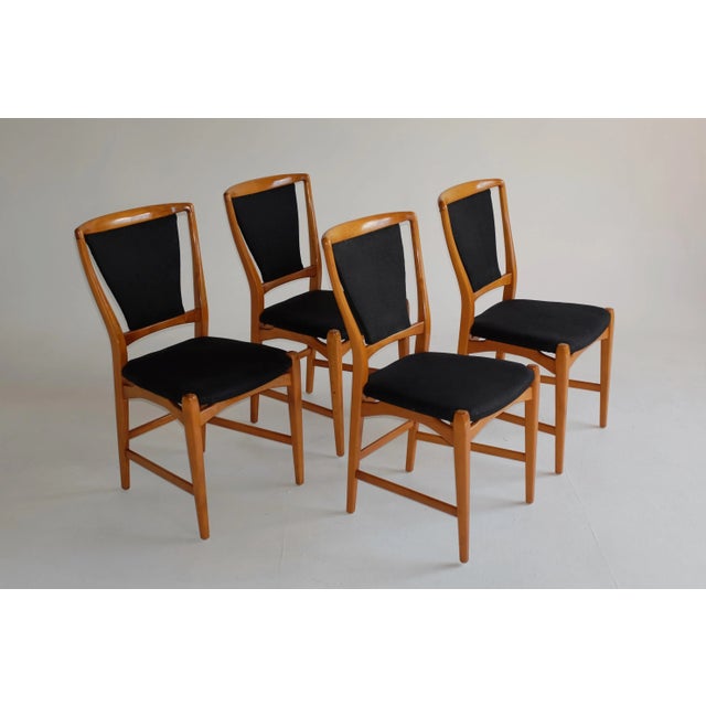 1950s Set of 4 Swedish Dining Chairs For Sale - Image 10 of 10