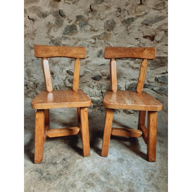 Brutalist Canadian Pine Chairs, 1970s, Set of 2 For Sale - Image 11 of 13