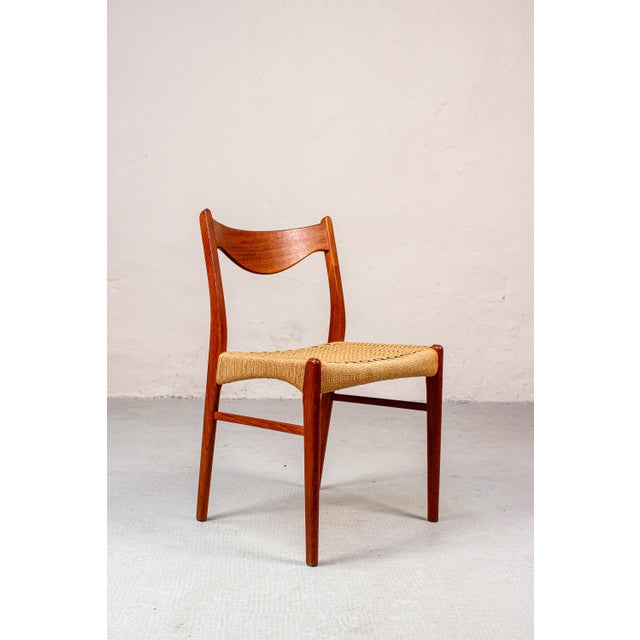 Mid-Century Danish Teak Chairs by Arne Wahl Iversen, 1960s, Set of 5 For Sale - Image 16 of 18