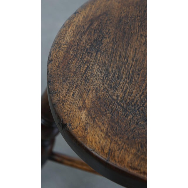 Antique English Stool, 1800s For Sale - Image 10 of 11