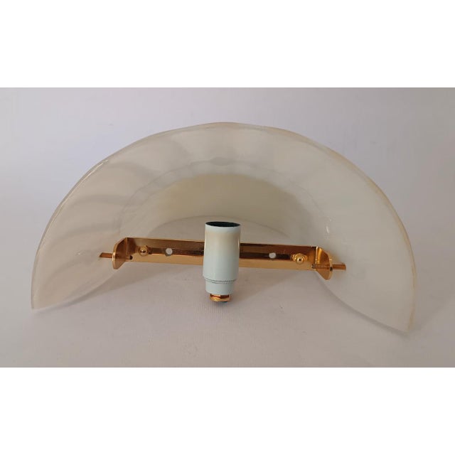 Wall Lamp in Gold Champagne Murano Glass attributed to Murano for Barovier & Toso, 1980s For Sale - Image 4 of 11