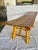 Oversized 73" Mid-Century Curved Bamboo Sling Bench – Japanese Zen Style For Sale In West Palm - Image 6 of 16