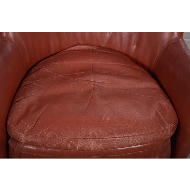 Brown Danish Club Chairs in Leather, 1930s, Set of 2 For Sale - Image 8 of 12