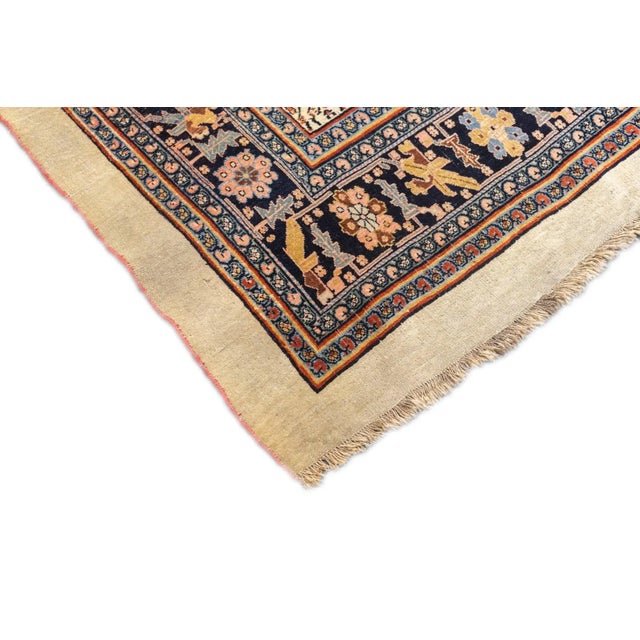 Textile Antique Persian Bidjar Rug 7'9'' X 11'2'' For Sale - Image 7 of 12