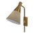 Brushed Brass Wall Light For Sale