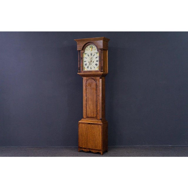 Antique English Grandfather Clock For Sale - Image 9 of 18