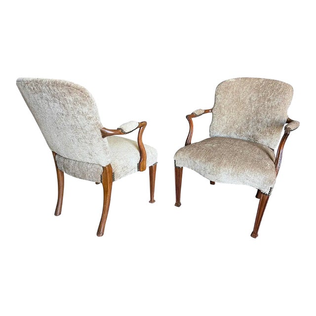 Handsome Pair of 19th Century Georgian Style Armchairs '2 Pair Available' For Sale