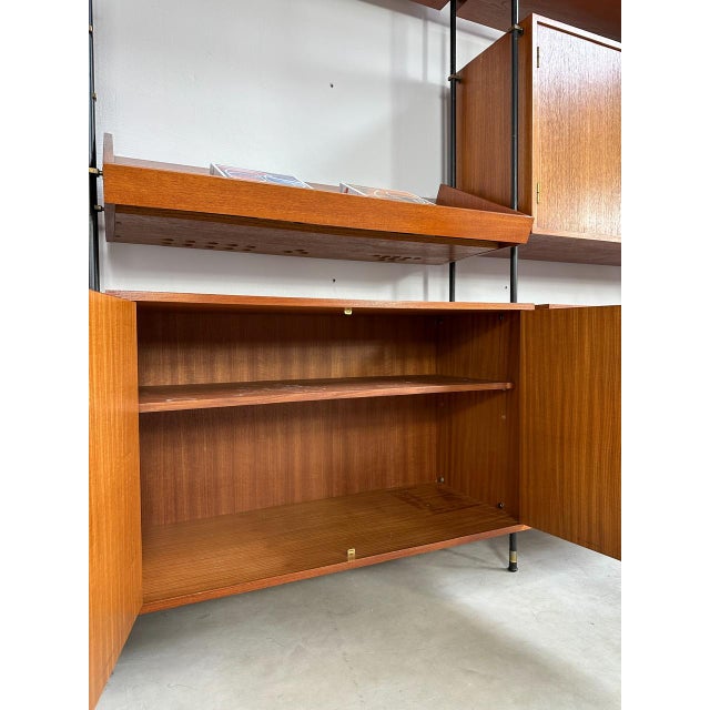 Vintage Teak Freestanding Shelving Unit, 1960s For Sale - Image 18 of 18