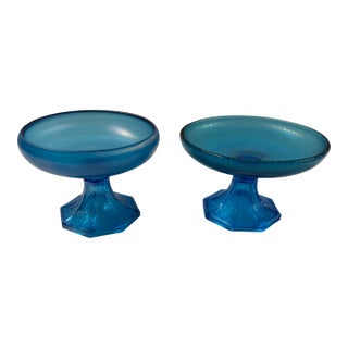 Early 20th Century Northwood Compotes, Set of 2 For Sale
