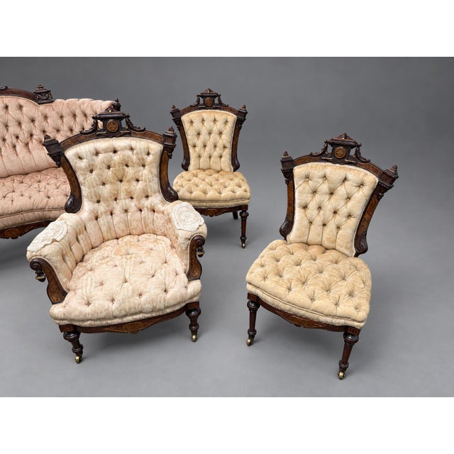 Possibly M. & H. Schrenkeisen, New York. or John Jelliff & Co., Newark, New Jersey. Walnut and burl walnut veneer with...