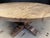 Wood Large Round Bleached Oak Farmhouse Dining Table, 1925 For Sale - Image 7 of 16