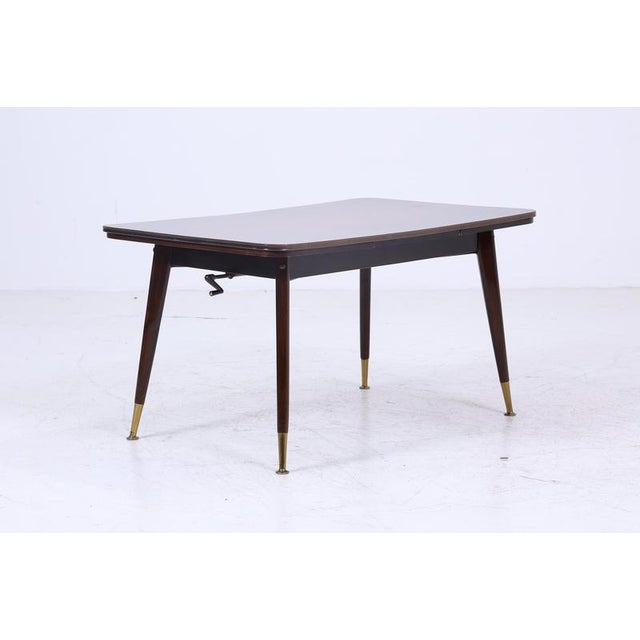 Mid-Century Modern Extendable Dining Table, 1960s For Sale - Image 9 of 11