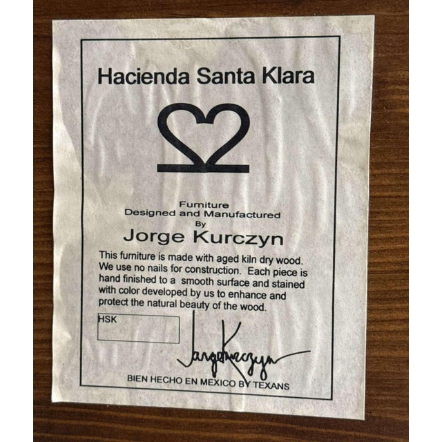 Brown Jorge Kurczyn, Rustic Side Table With Cow Horn Legs For Sale - Image 8 of 8