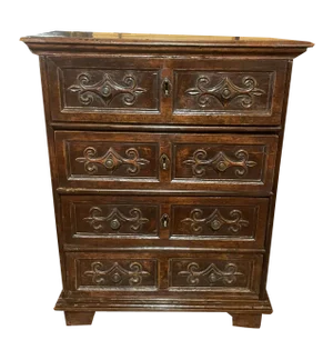 Small 17th Century Italian Walnut Chest of Drawers