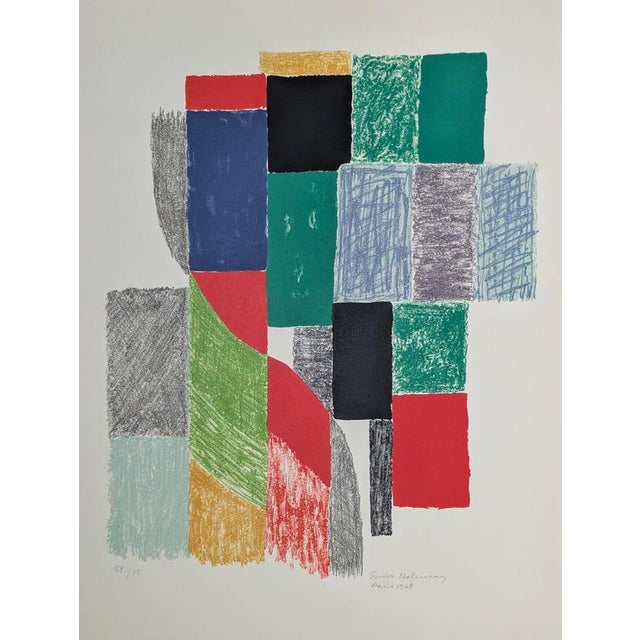 Sonia Delaunay, Oriflamme 1968, Lithograph For Sale - Image 6 of 6