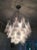 1970s Vintage White Murano Glass Chandelier For Sale - Image 5 of 5