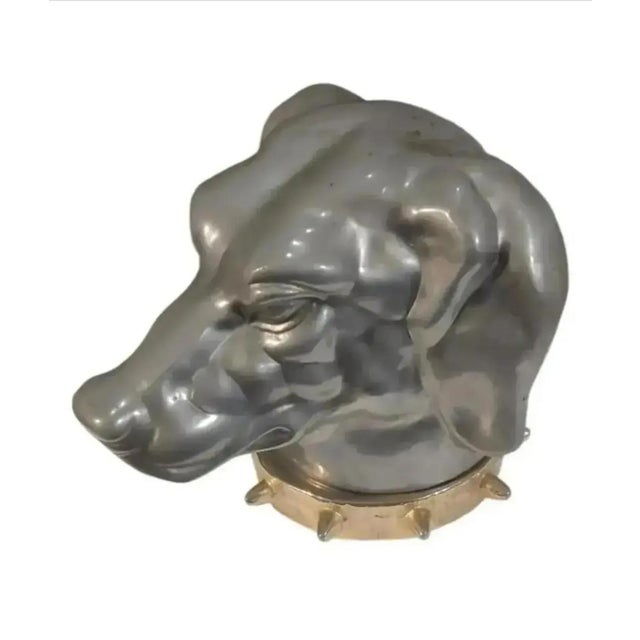Victorian Antique Figural Dog Head Tobacco / Cigarette Box ~ Circa Late 19th Century For Sale - Image 3 of 10