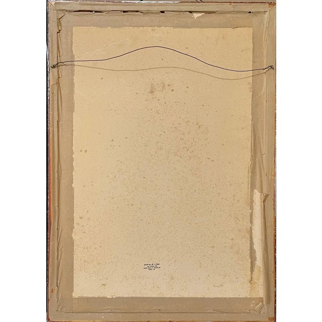 Paper Adolf Feder, Adolf Feder Jewish Ecole De Paris Watercolor Pastel Painting Boat, Harbor Scene, c.1930's-1940's For Sale - Image 7 of 8