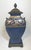 Late 19th Century Neoclassical Cobalt Blue & Gold Vase Urn For Sale - Image 5 of 6