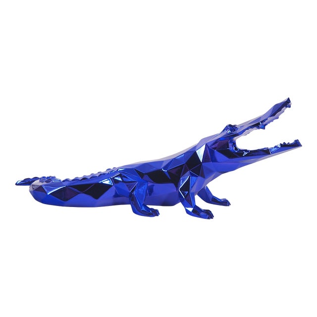 Purple Resin Croco Spirit from Richard Orlinski For Sale