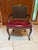 1950s Mid-20th-Century Louis XV–style Armchair by John Widdicomb Co. Of Grand Rapids, Michigan, Retaining Its Original Manufacturer’s Identification. For Sale - Image 5 of 12