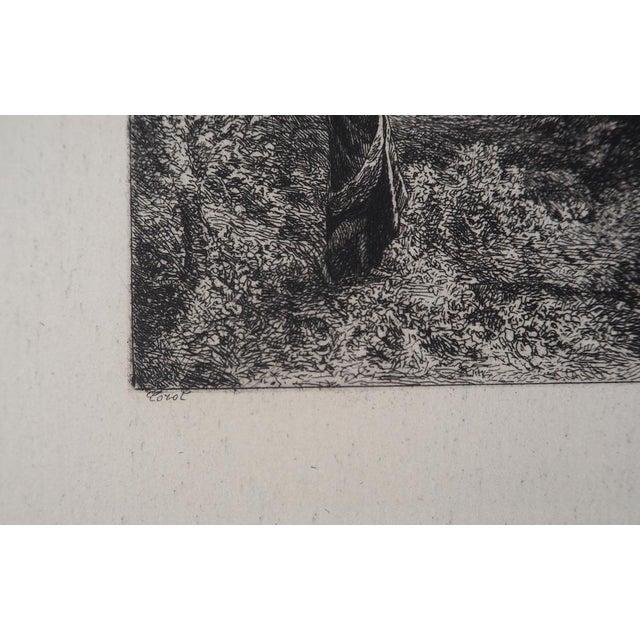 After JB Camille Corot, Orpheus, Engraving, 1873 For Sale - Image 3 of 7